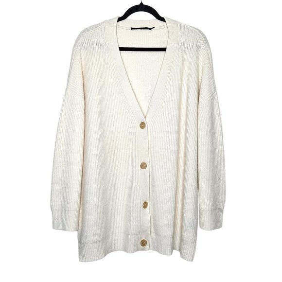 Jenni Kayne Cashmere Cocoon Cardigan in Ivory - Picture 3 of 13